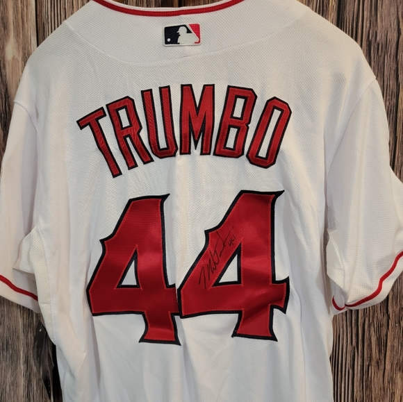 Authentic Angels Baseball Trumbo Signed Jersey #44 with Cap/Hat. - Picture 5 of 13